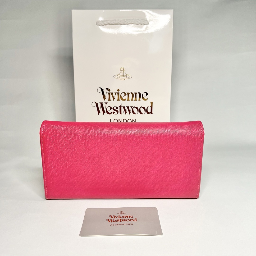 【在庫限り‼︎】Vivienne Westwood ピーチ　チェーンウォレット