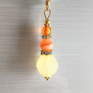 1点もの＊ハンドメイド＊貯蓄・女性の健康・安産祈願♡天然石お守りチャーム(チャーム)