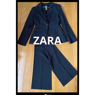 ザラ(ZARA)のZARA パンツスーツ　セットアップ　黒　38(スーツ)