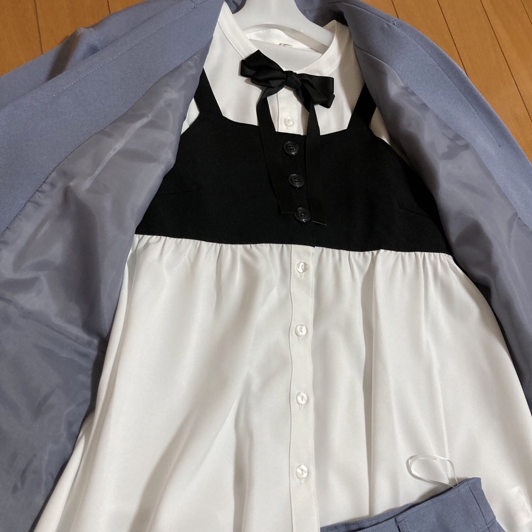 ELLE(エル)のELLE en noir　150　セットアップ　スーツ　卒業　入学　式　スーツ キッズ/ベビー/マタニティのキッズ服女の子用(90cm~)(ドレス/フォーマル)の商品写真