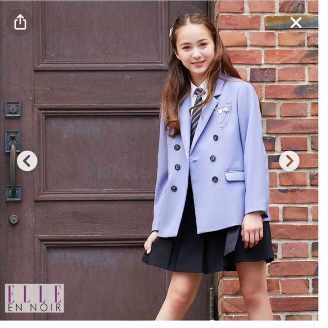 ELLE(エル)のELLE en noir　150　セットアップ　スーツ　卒業　入学　式　スーツ キッズ/ベビー/マタニティのキッズ服女の子用(90cm~)(ドレス/フォーマル)の商品写真