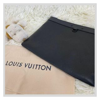 ルイヴィトン(LOUIS VUITTON)のルイヴィトン　モノグラム シャドウ ポシェット クラッチバッグ ブラック レザー(その他)