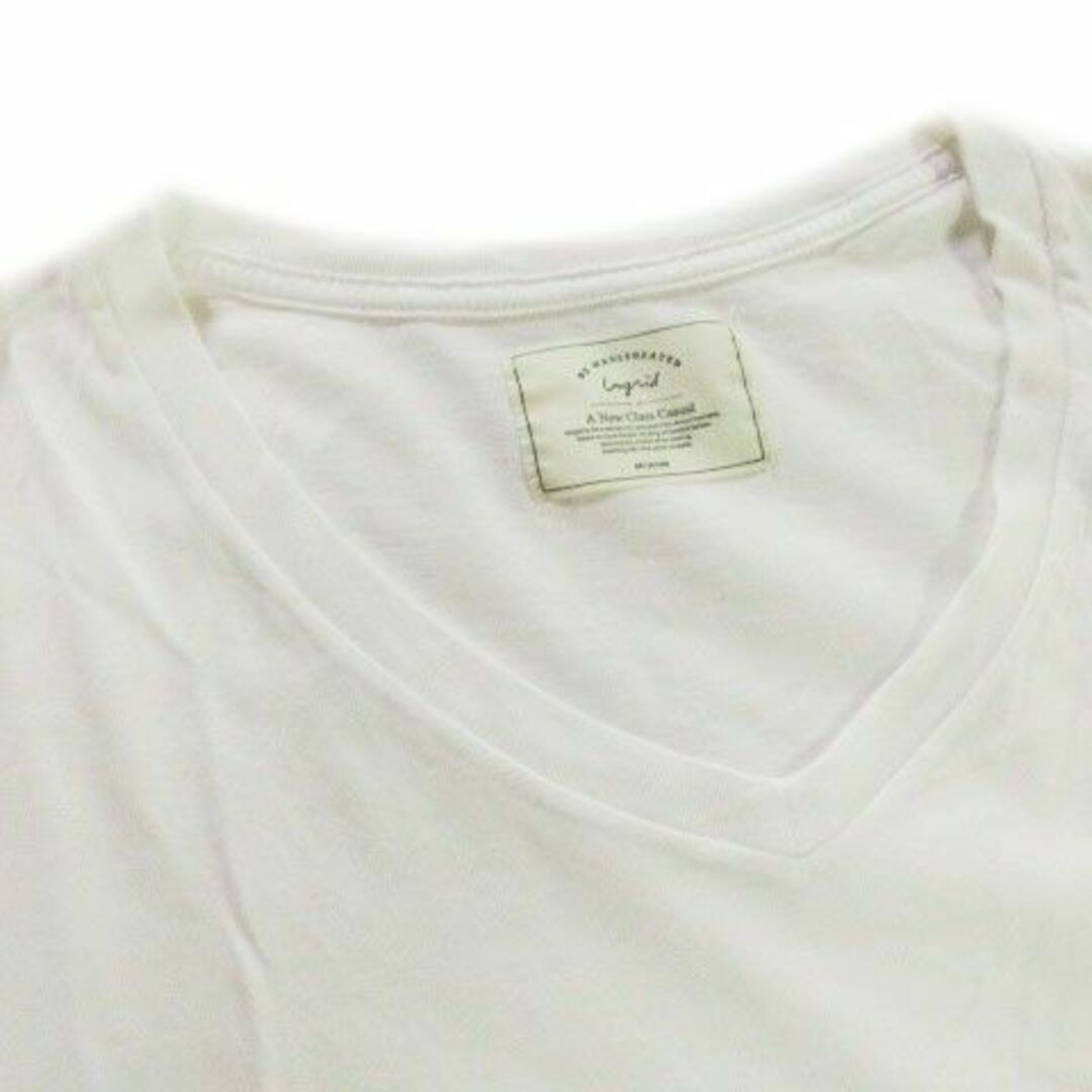 Ungrid(アングリッド)のUngrid 半袖Tシャツ コットン F 白 220530AH12A  レディースのトップス(Tシャツ(半袖/袖なし))の商品写真