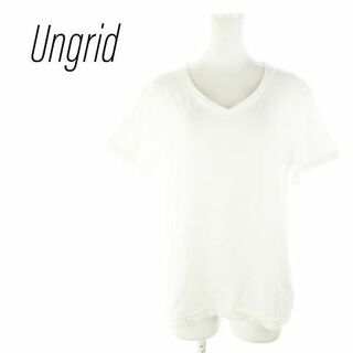 アングリッド(Ungrid)のUngrid 半袖Tシャツ コットン F 白 220530AH12A (Tシャツ(半袖/袖なし))