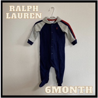 ラルフローレン(Ralph Lauren)のラルフローレン　ロンパース　足つき　6ヶ月　80 誕生日　男の子　(ロンパース)
