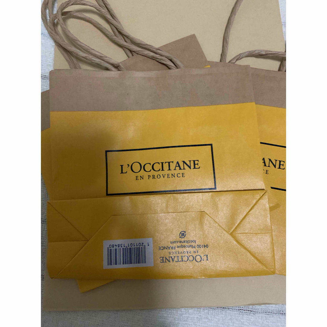 L'OCCITANE(ロクシタン)のロクシタン 紙袋 プレゼント 梱包　3枚セット レディースのバッグ(ショップ袋)の商品写真