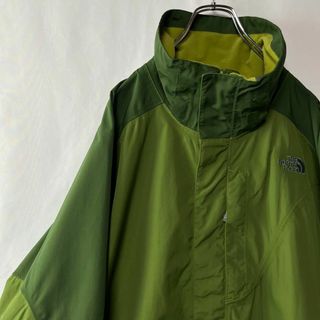 ザノースフェイス(THE NORTH FACE)のノースフェイス　HYVENTナイロンジャケット　ワンポイントロゴ　XL グリーン(ナイロンジャケット)