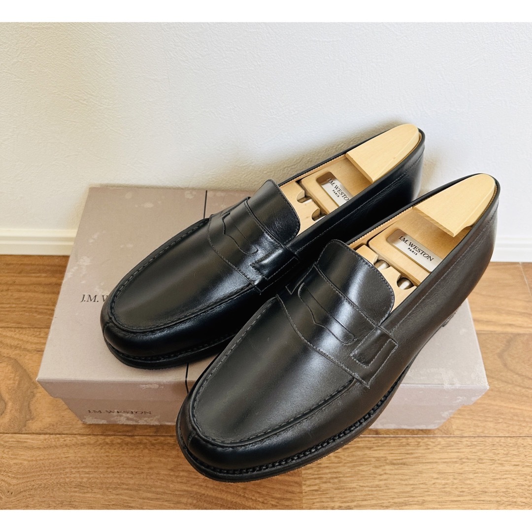 ⚫︎美品⚫︎ JM WESTON  180 ローファー　黒 6Dブラック黒素材