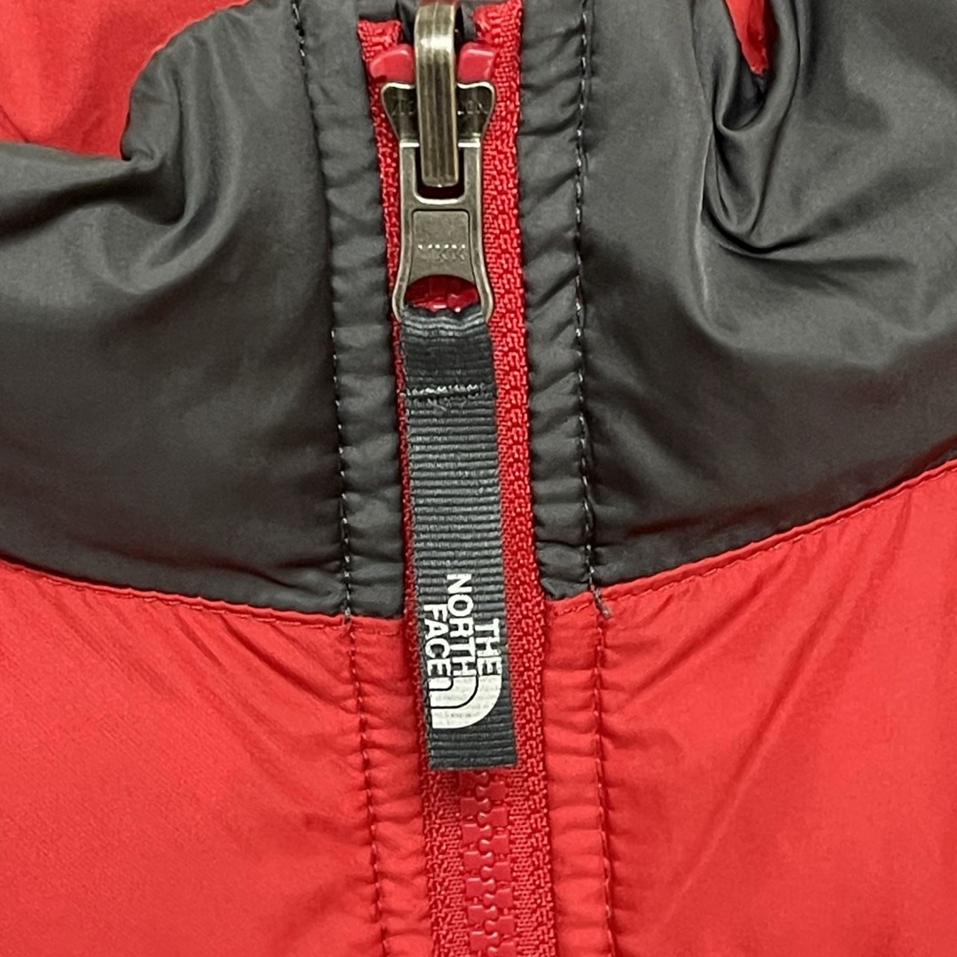 THE NORTH FACE(ザノースフェイス)の最終価格　ノースフェイスダウンジャケット　キッズ550 赤　アウター160 キッズ/ベビー/マタニティのキッズ服男の子用(90cm~)(コート)の商品写真