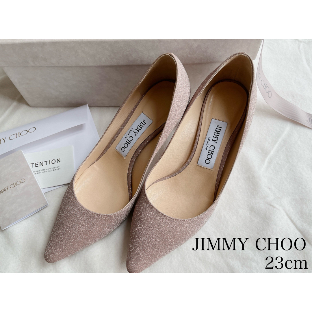 JIMMY CHOO(ジミーチュウ)のジミーチュウ  パンプス　ROMY60   サイズ36 ピンク 23cm レディースの靴/シューズ(ハイヒール/パンプス)の商品写真