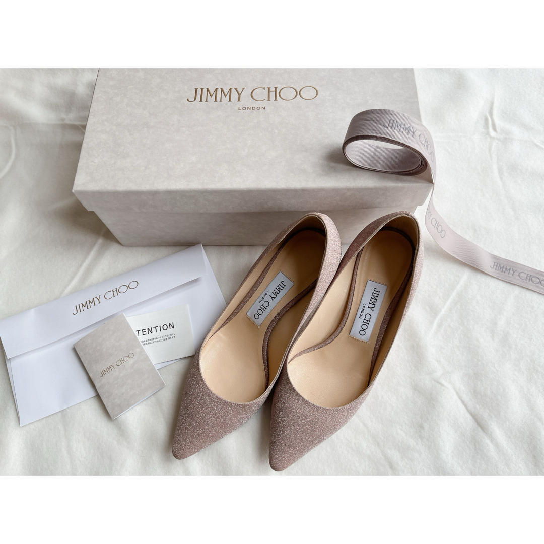 JIMMY CHOO(ジミーチュウ)のジミーチュウ  パンプス　ROMY60   サイズ36 ピンク 23cm レディースの靴/シューズ(ハイヒール/パンプス)の商品写真