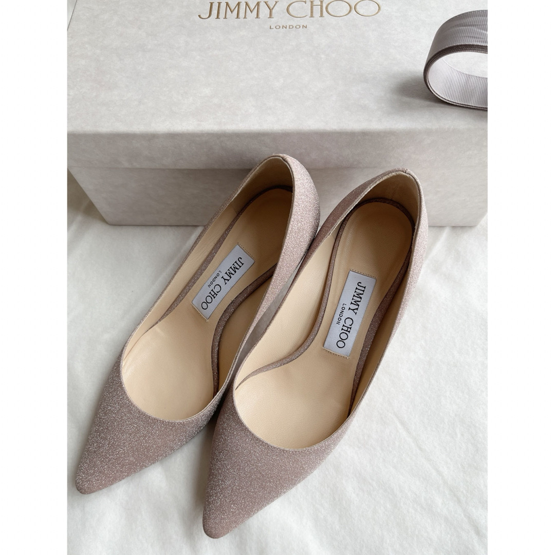 JIMMY CHOO(ジミーチュウ)のジミーチュウ  パンプス　ROMY60   サイズ36 ピンク 23cm レディースの靴/シューズ(ハイヒール/パンプス)の商品写真