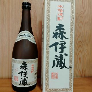 モリイゾウ(森伊蔵)の森伊蔵　空き瓶と空き箱(焼酎)