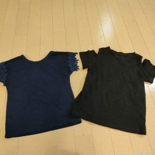 ジーユー(GU)の120 トップス　2枚セット(Tシャツ/カットソー)