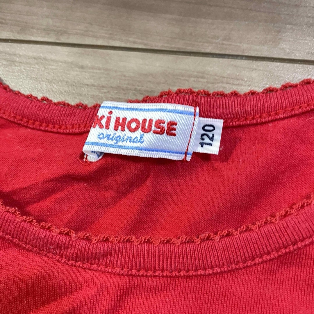 mikihouse(ミキハウス)のミキハウス　半袖Tシャツ　120 キッズ/ベビー/マタニティのキッズ服女の子用(90cm~)(Tシャツ/カットソー)の商品写真