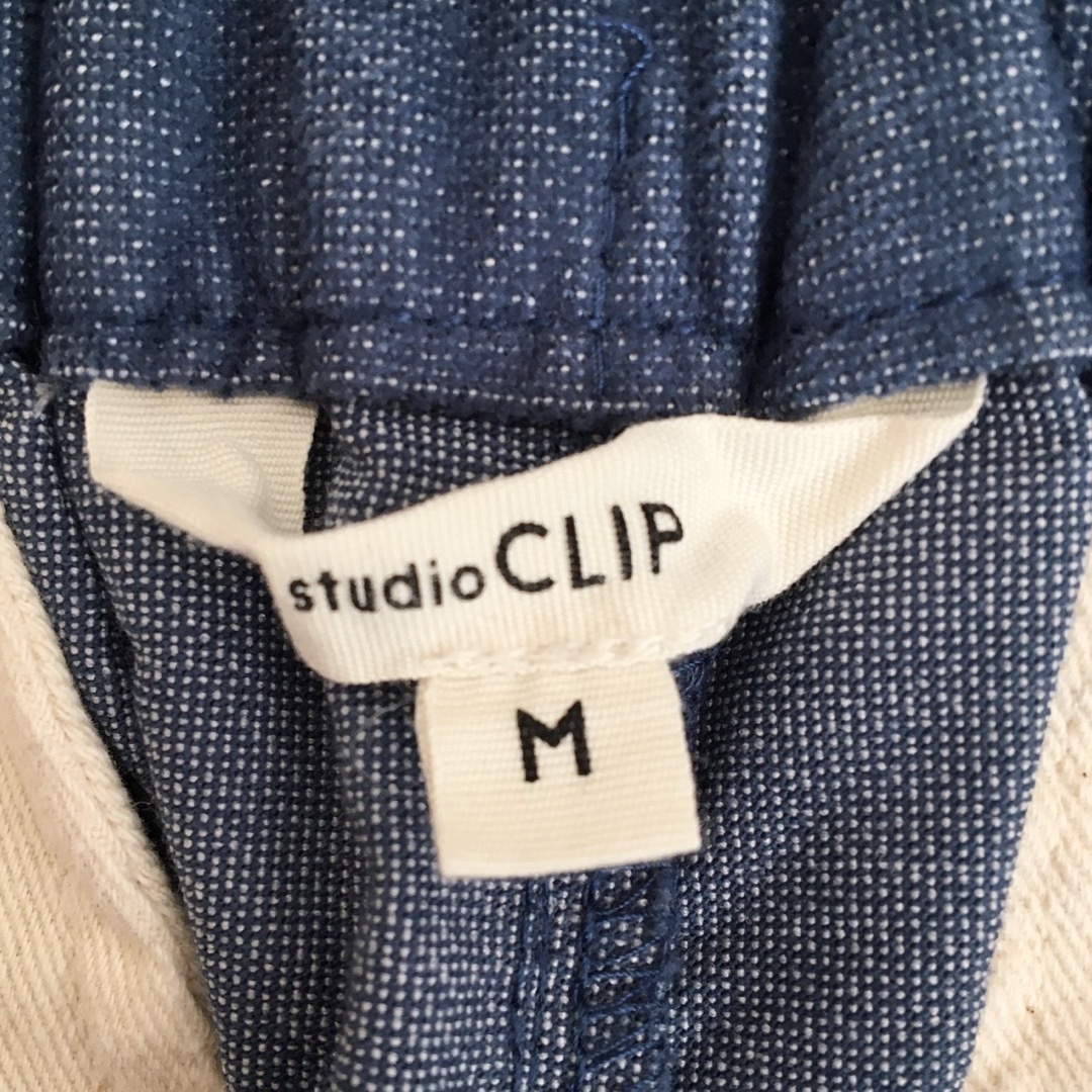 STUDIO CLIP(スタディオクリップ)の美品 studio CLIP INDIGO ハイウエスト ワイドタックパンツ レディースのパンツ(デニム/ジーンズ)の商品写真