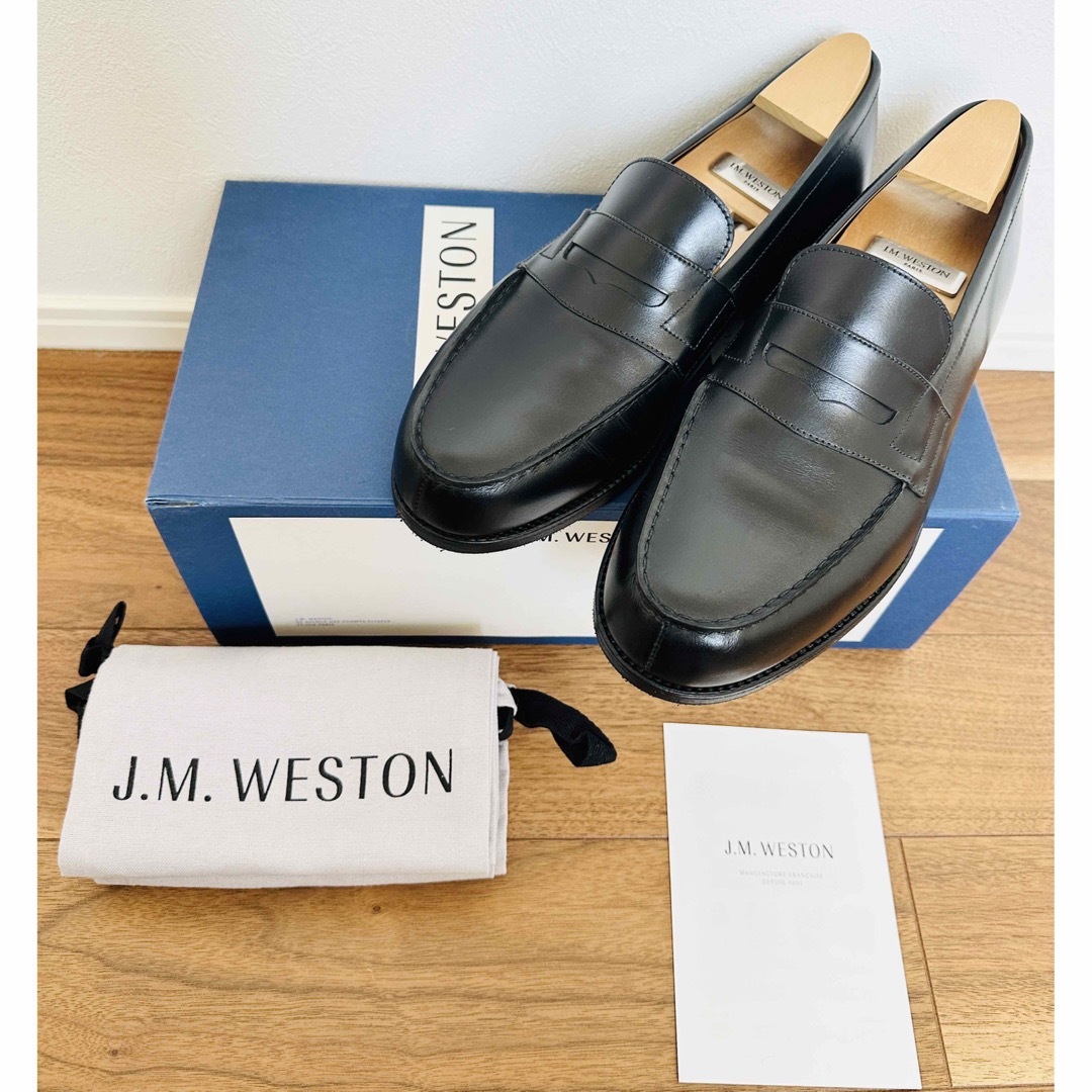 ボックスカーフ製造⚫︎美品⚫︎ JM WESTON  180 ローファー　黒 7D