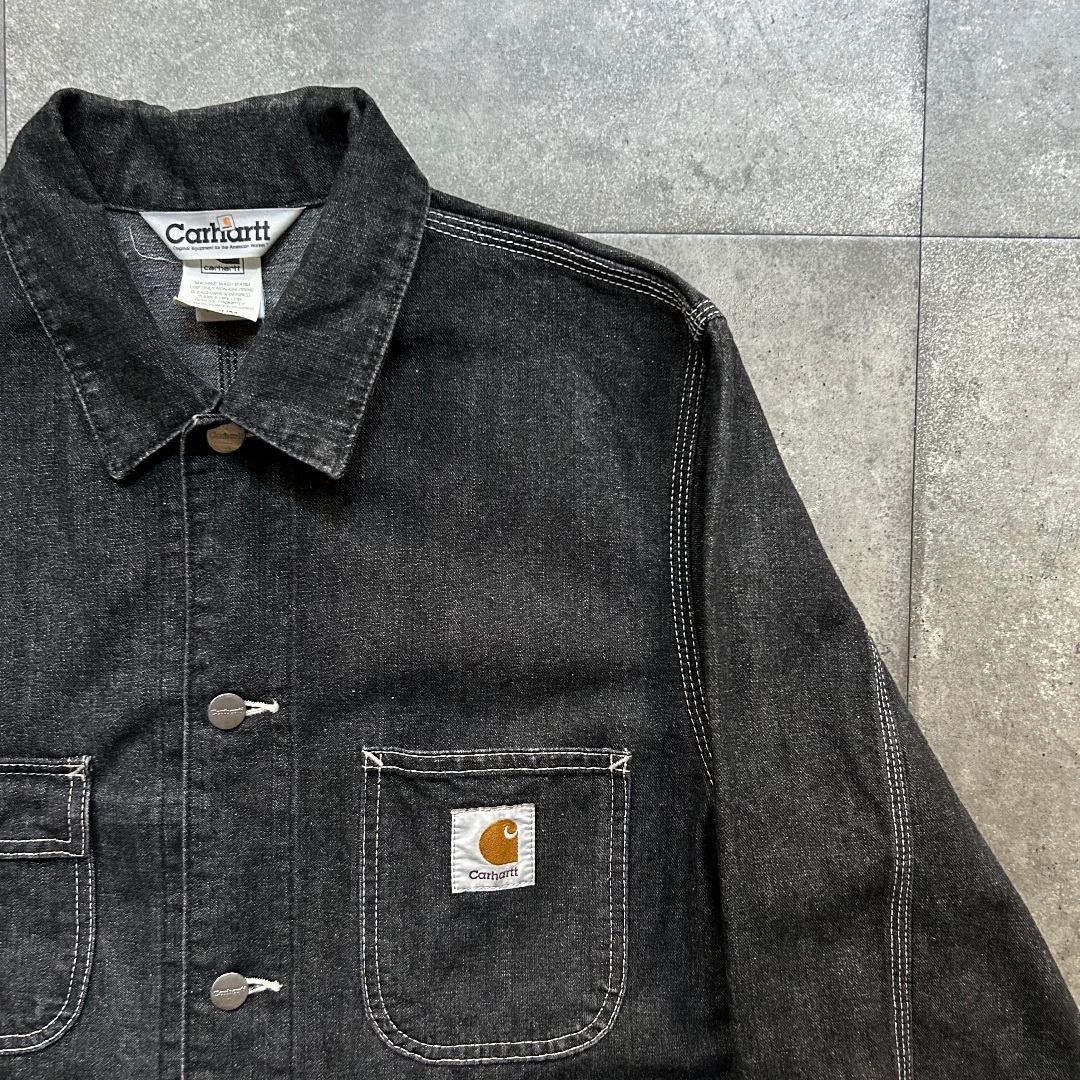 carhartt(カーハート)のcarhartt カーハート カバーオール/チョアジャケット ブラック M メンズのジャケット/アウター(カバーオール)の商品写真