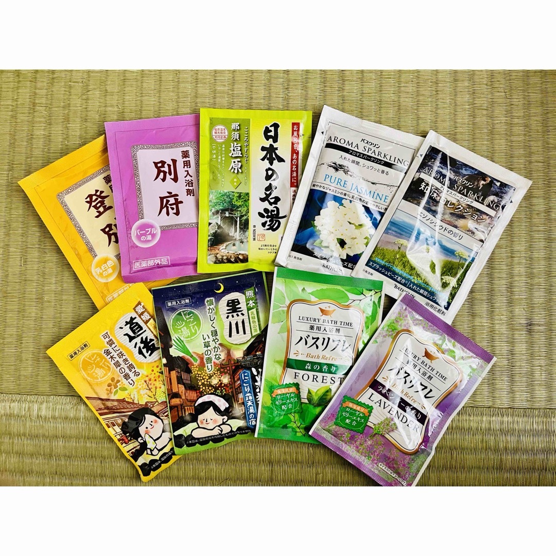 花王(カオウ)のQ 入浴剤　花王 バブ　温泡　アース製薬　45種類 45個　日本の名湯　 コスメ/美容のボディケア(入浴剤/バスソルト)の商品写真