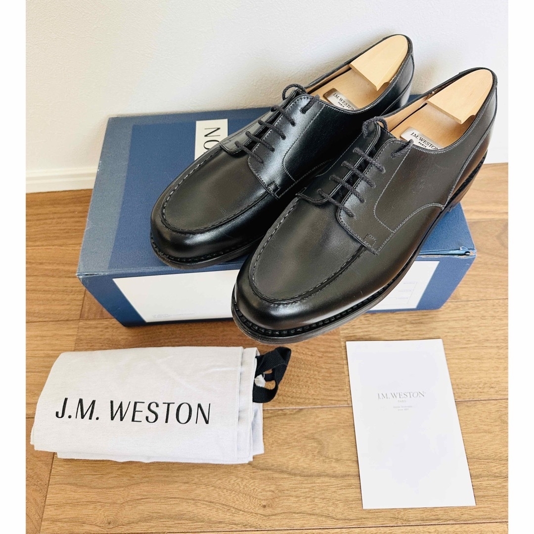 J.M. WESTON(ジェーエムウエストン)の⚫︎美品⚫︎ JM WESTON  golf ゴルフ　黒 7/E メンズの靴/シューズ(ドレス/ビジネス)の商品写真