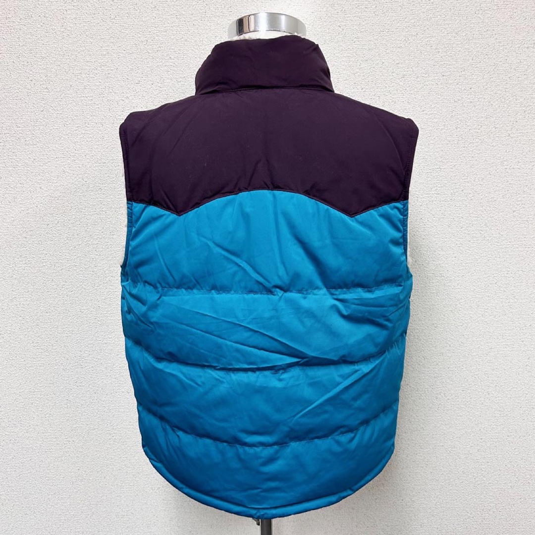 patagonia(パタゴニア)の新品 パタゴニア メンズ リバーシブル ビビーダウンベスト ブルー XLサイズ メンズのジャケット/アウター(ダウンベスト)の商品写真