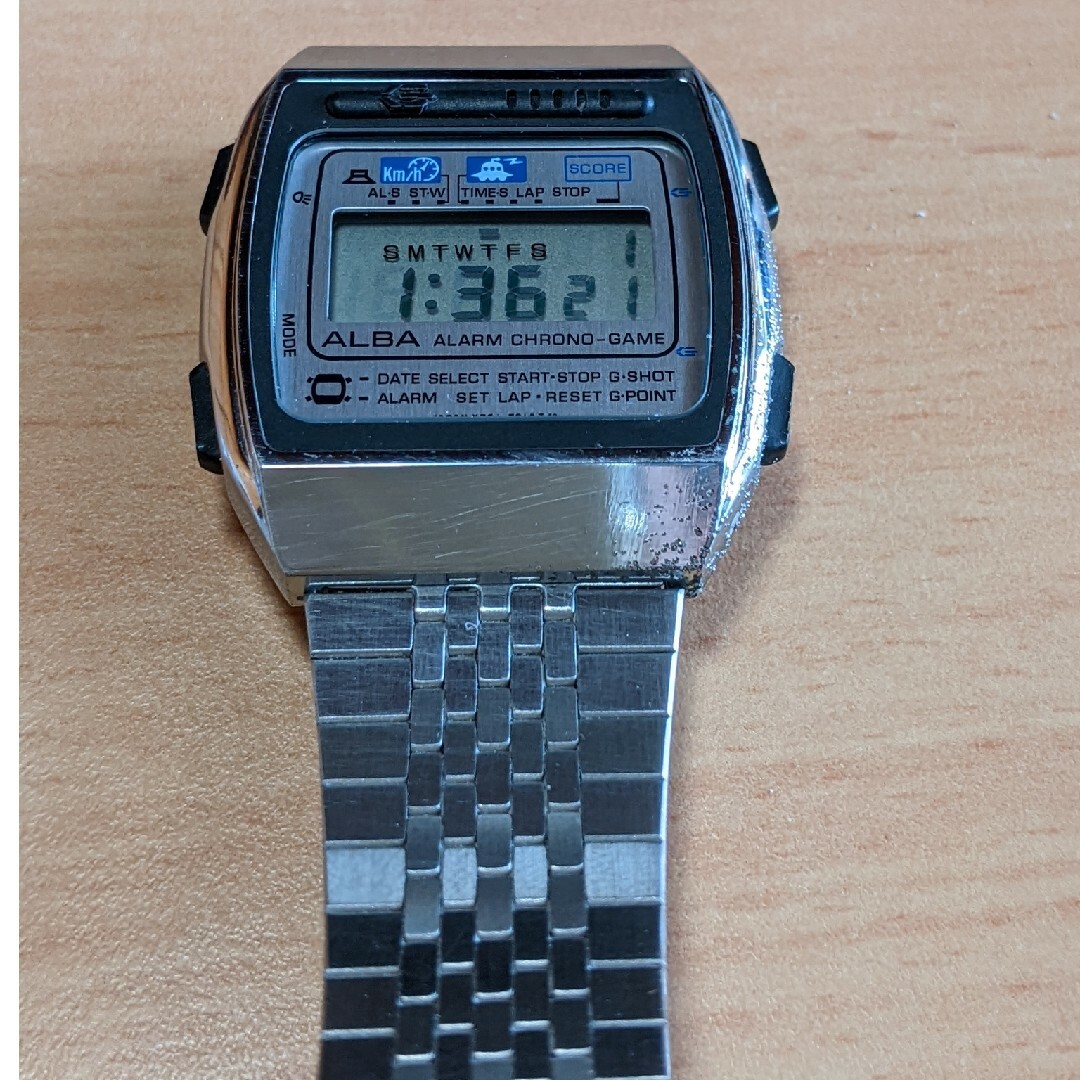 レトロ貴重品 SEIKO ALBA クロノゲーム インベーダー セイコー 腕時計
