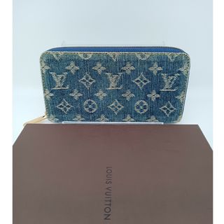 ルイヴィトン(LOUIS VUITTON)のルイヴィトン Louis Vuitton モノグラムデニム ジッピーウォレット 長財布 N95341 デニムブルー 中古　(財布)