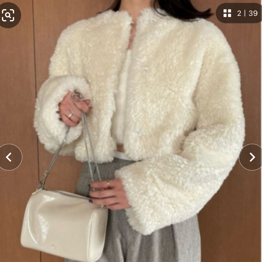 snidel Sustainableショートボアコート snidel Sustainableショートボアコート