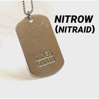 ナイトロウ（ナイトレイド）(nitrow(nitraid))のNITROWナイトロウDOG TAG SILVERネックレス(ネックレス)