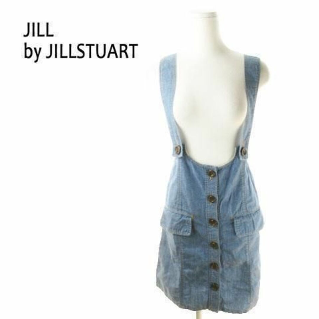 JILL by JILLSTUART(ジルバイジルスチュアート)のジルバイジルスチュアート ジャンスカ デニム S 青 210415MN11A レディースのスカート(ミニスカート)の商品写真