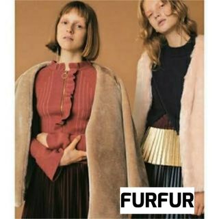 ファーファー(fur fur)のFURFUR ファーファー エコファー ショートコート サイズF(毛皮/ファーコート)