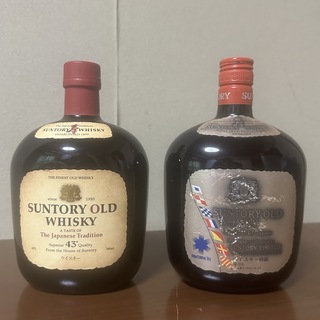 サントリー(サントリー)のサントリーオールド　古酒81年と現行品　2本　(ウイスキー)