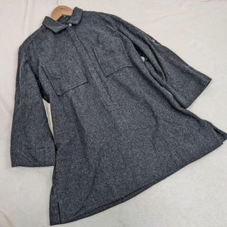 トラディショナルウェザーウェア(TRADITIONAL WEATHERWEAR)の【トラディショナルウエザーウェア】チュニック　シャツ　ニット　　ウール　美品(シャツ/ブラウス(長袖/七分))