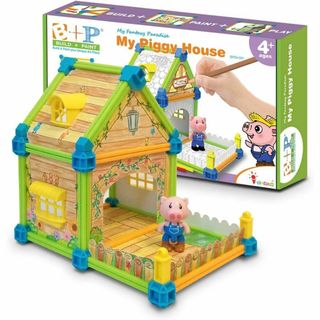 塗り絵ハウス ビルドペイント (ファンタジーパラダイス) 42パーツ 空間認識(その他)