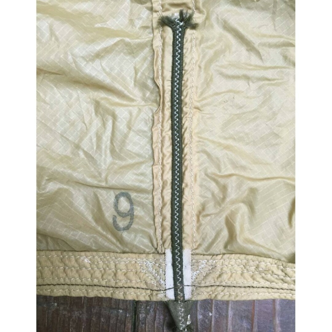 vintage 自衛隊 放出品 パラシュート 薄いマスタード/イエロー vintage 自衛隊 放出品 パラシュート 薄いマスタード/イエロー