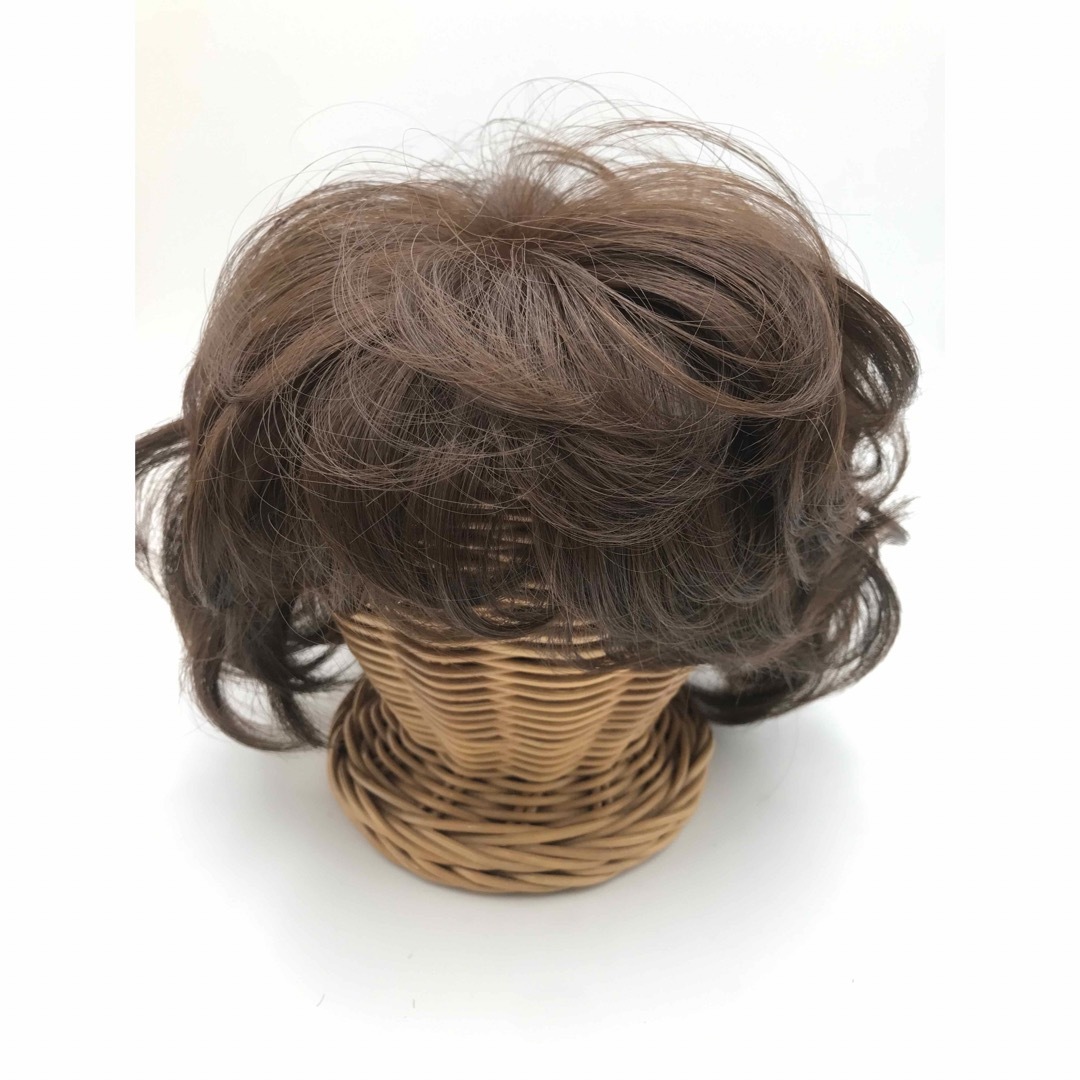 脱毛症のカバー用　ハンドメイドハーフピースＨＷＳ－0010201　#6MIX レディースのウィッグ/エクステ(その他)の商品写真