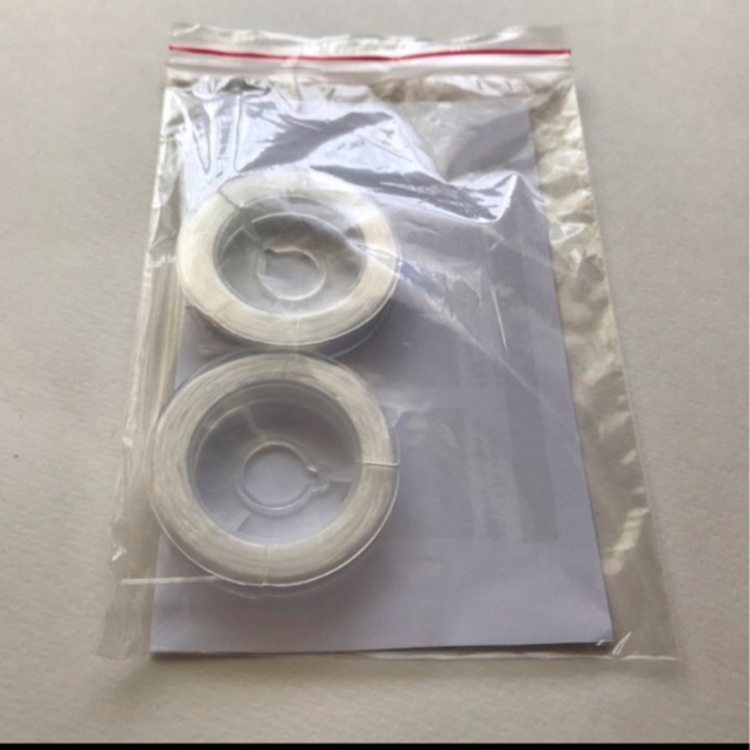 オペロンゴム10m 2個ワイヤー8本説明書付 ハンドメイドの素材/材料(生地/糸)の商品写真