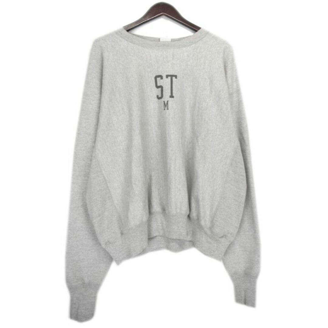 69cm身幅セントマイケル SAINT MICHAEL ■ 22AW 【 CREW SWEAT STM SM A22 0000 018 】 ロゴ プリント デザイン クルーネック　スウェット トレーナー w17388