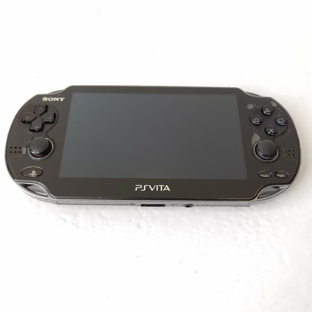 PlayStation Vita(プレイステーションヴィータ)のSONY　PSvita pch1100 クリスタルブラック　画面極美品　ゲーム機 エンタメ/ホビーのゲームソフト/ゲーム機本体(携帯用ゲーム機本体)の商品写真