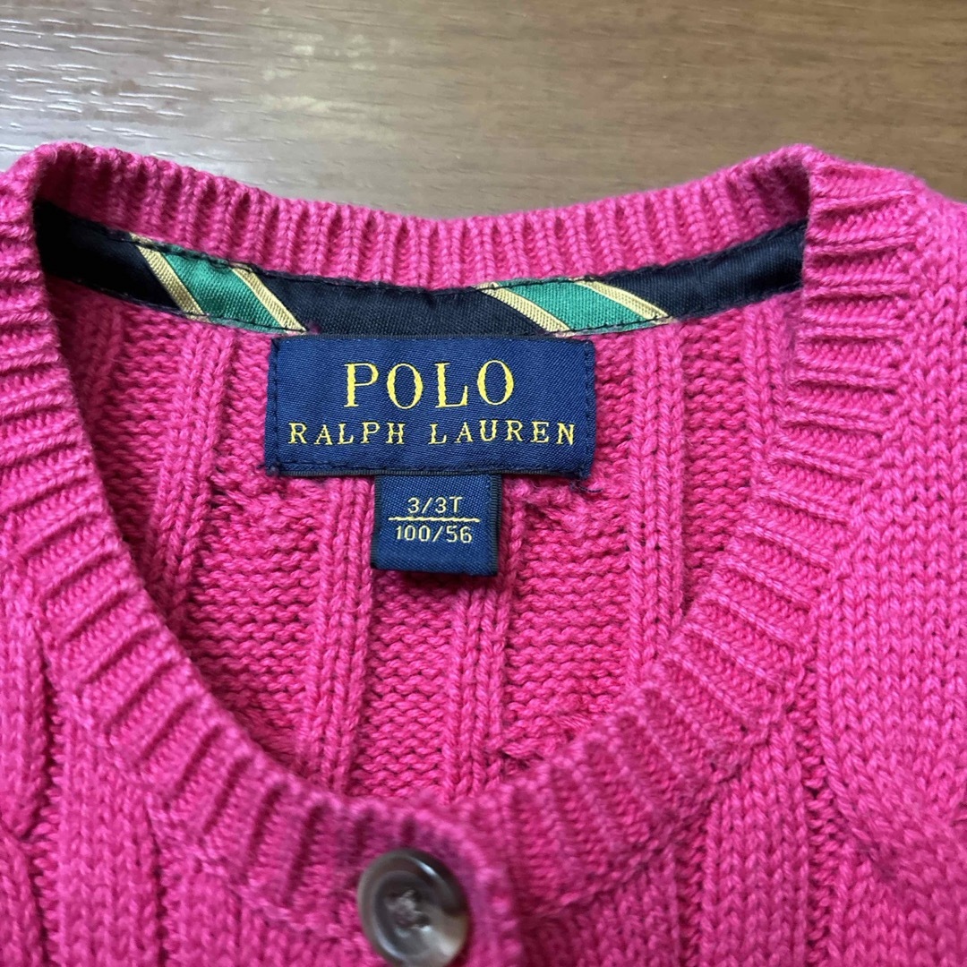 POLO RALPH LAUREN(ポロラルフローレン)のラルフローレン　カーディガン キッズ/ベビー/マタニティのキッズ服女の子用(90cm~)(カーディガン)の商品写真