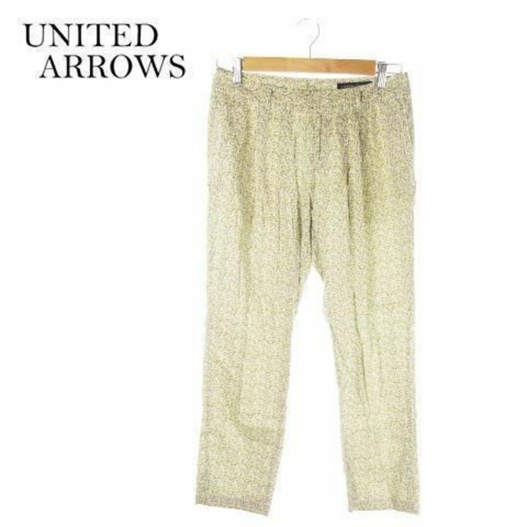 UNITED ARROWS(ユナイテッドアローズ)のユナイテッドアローズ テーパードパンツ 総柄 36 茶 黄 210227MN9A メンズのパンツ(その他)の商品写真