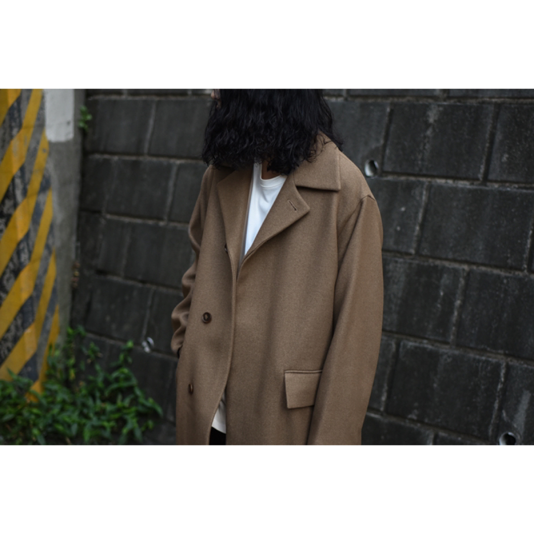 AURALEE(オーラリー)のAURALEE WoolSilk MeltonSoutienCollarCoat メンズのジャケット/アウター(ステンカラーコート)の商品写真