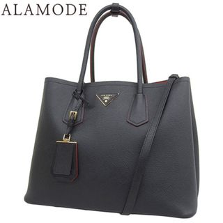 プラダ(PRADA)のPRADA(プラダ) ダブルバッグ ハンドバッグ 2WAY ショルダー トートバッグ サフィアーノレザー SAFFIANO CUIR NERO ネロ ブラック黒 レッド赤 ゴールド金具 B2756T 2A4A F0002 レディース 40802076364【中古】【アラモード】(ハンドバッグ)