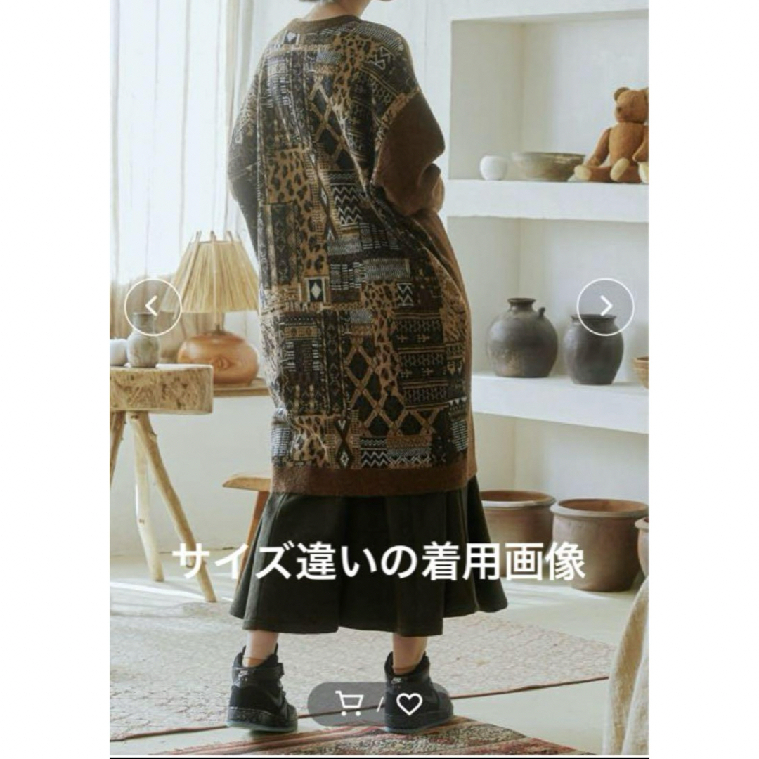 bedsidedrama(ベッドサイドドラマ)の2way カーディガンMix Textile Knit Gawn レディースのトップス(カーディガン)の商品写真