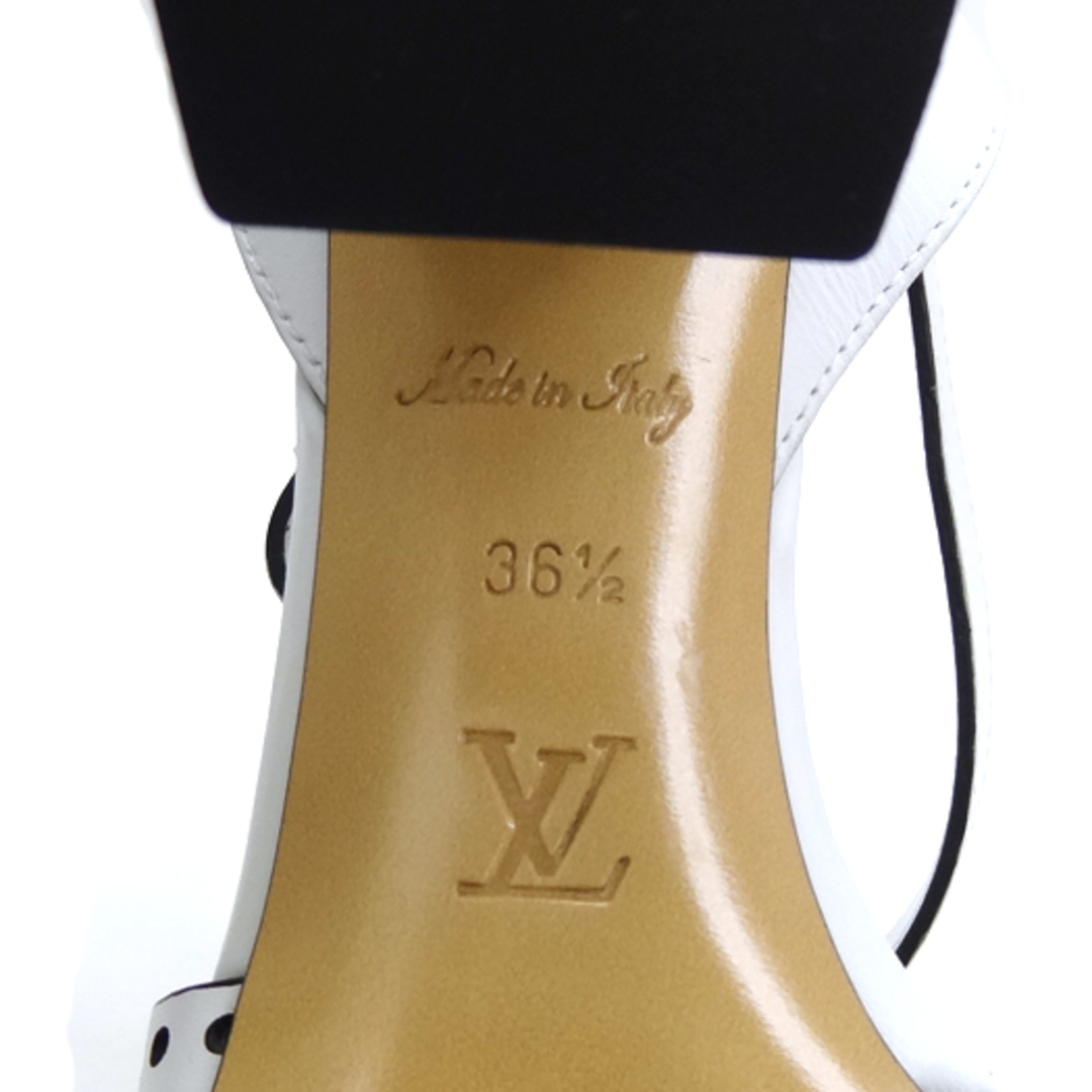 LOUIS VUITTON(ルイヴィトン)のルイ ヴィトン ホライゾンライン レザーサンダル 23cm 21年製 #36 1/2 ホワイト 白 靴 レディースの靴/シューズ(サンダル)の商品写真