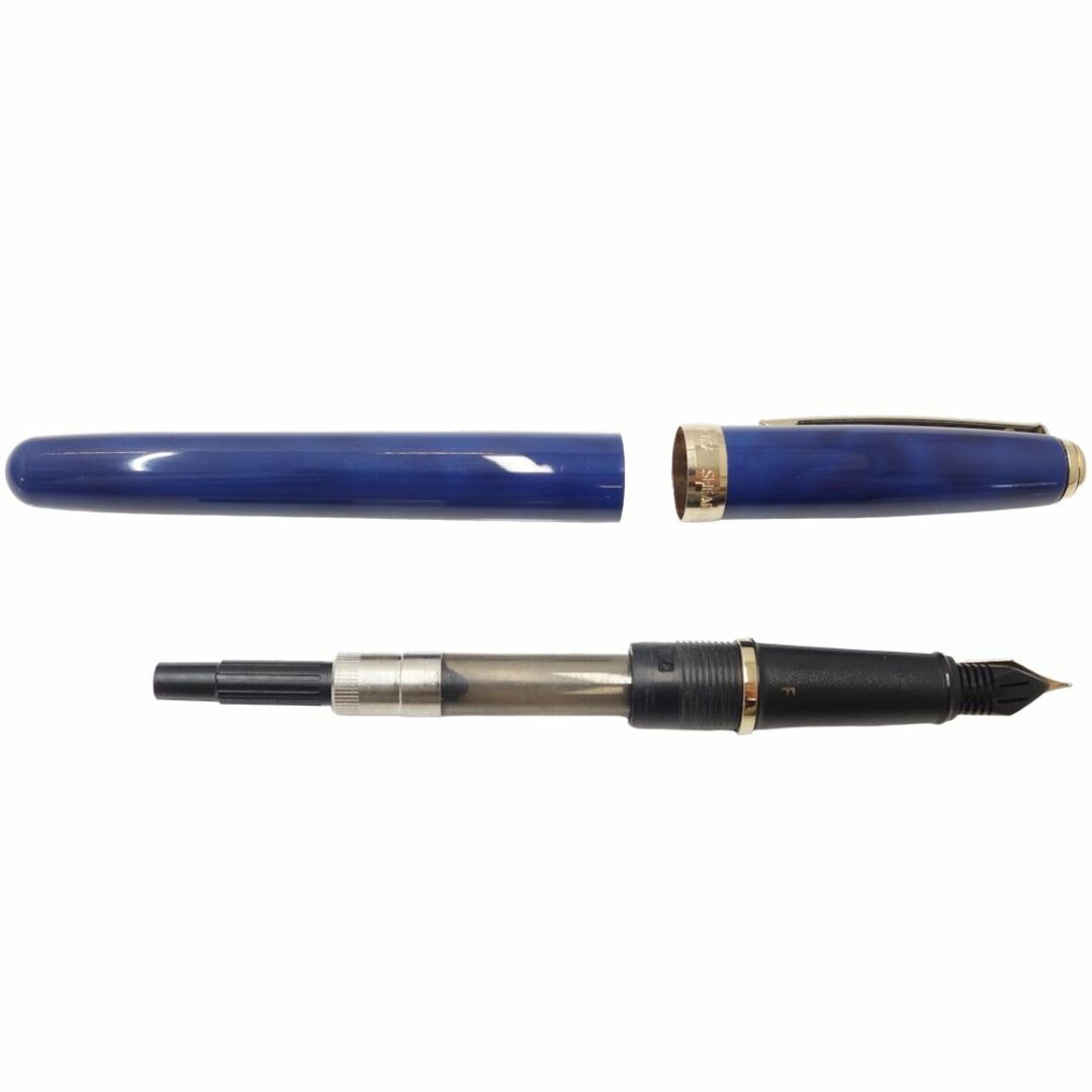 SHEAFFER(シェーファー)のSHEAFFER シェーファー F/細字 万年筆 真鍮 ブルー/180251【中古】 インテリア/住まい/日用品の文房具(その他)の商品写真