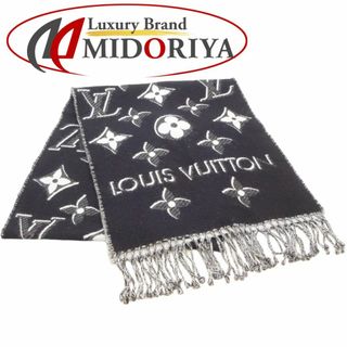 ルイヴィトン(LOUIS VUITTON)のLOUIS VUITTON ルイヴィトン エシャルプLV エセンシャル シャイン M78159 マフラー ブラック/180235【中古】(マフラー/ストール)