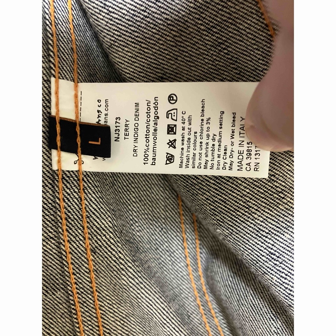 Nudie Jeans(ヌーディジーンズ)のnudie jeans デニムジャケット メンズのジャケット/アウター(Gジャン/デニムジャケット)の商品写真