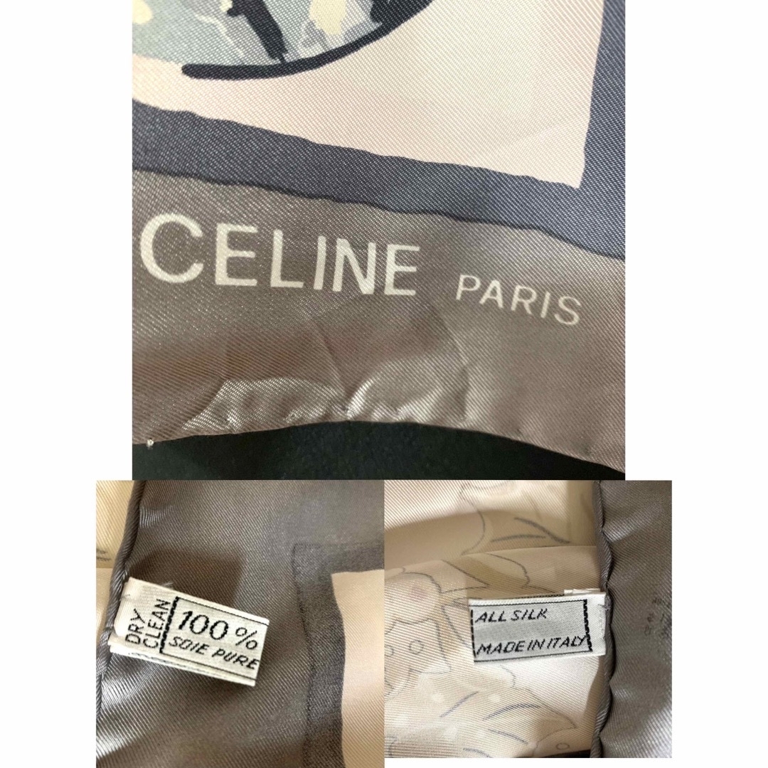 celine(セリーヌ)のCELINE 大判　シルク　スカーフ　レディース　【中古】 レディースのファッション小物(バンダナ/スカーフ)の商品写真