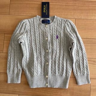 ポロラルフローレン(POLO RALPH LAUREN)の新品ラルフローレン　カーディガン　グレー　サイズ2T(カーディガン)